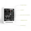 KANTO AUDIO YU2MW-CG aktívny regálový reproduktor s USB-DAC a 3,5-mm AUX - matný biely (vrátane napájacieho kábla typ C & G)