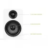 KANTO AUDIO YUP4W pasívny regálový reproduktor pár - biely