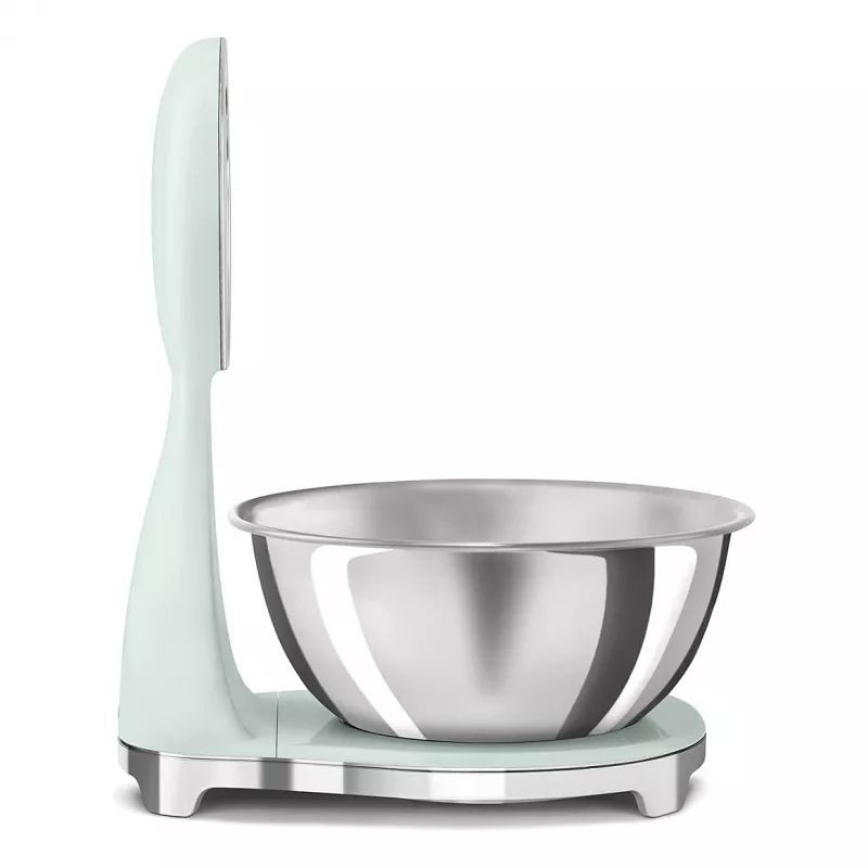 SMEG analógová a digitálna kuchynská váha pastelovo zelená KSF01PGWW