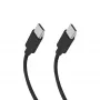 SBS TECABLETISSUETCCK USB-C na USB-C opletený kábel 1,5 m 60 W PD rýchle nabíjanie a synchronizácia dát - čierny