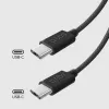 SBS TECABLETISSUETCCK USB-C na USB-C opletený kábel 1,5 m 60 W PD rýchle nabíjanie a synchronizácia dát - čierny