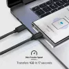 SBS TECABLETISSUETCCK USB-C na USB-C opletený kábel 1,5 m 60 W PD rýchle nabíjanie a synchronizácia dát - čierny