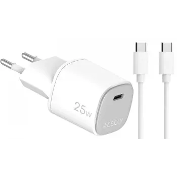 CELLY UP TC 1 USB-C 25W + C to C kábel