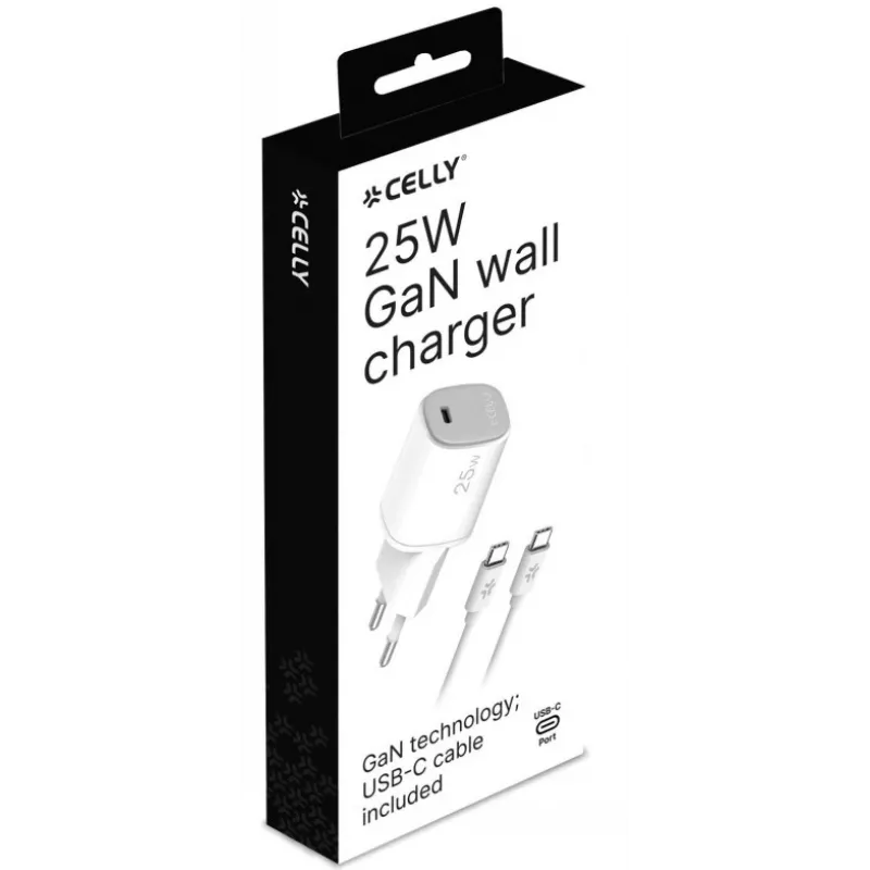 CELLY UP TC 1 USB-C 25W + C to C kábel