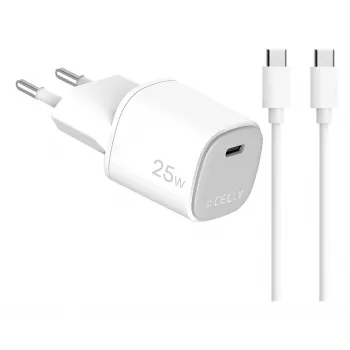 CELLY UP TC 1 USB-C 25W + C to C kábel