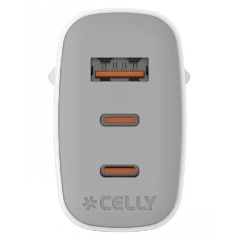 CELLY UP TC 1 USB 2 USB-C 65W WH GaN nástenná nabíjačka biela