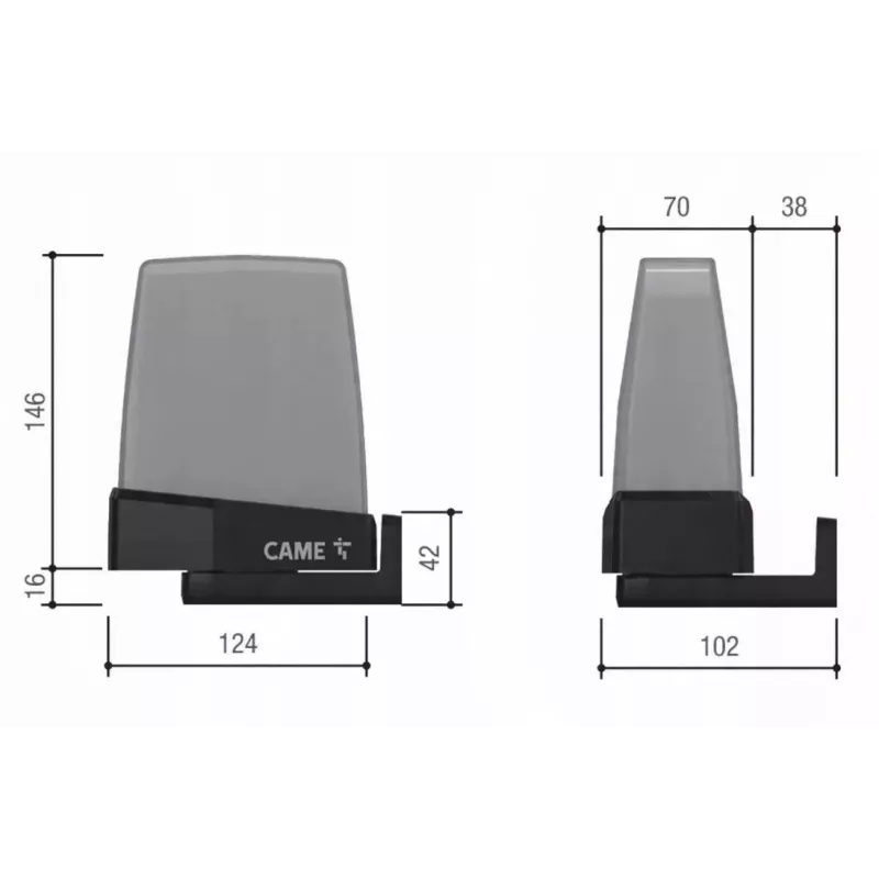 CAME KRX1FXSO LED blikajúce výstražné svetlo oranžová 24/230V (806LA-0010)