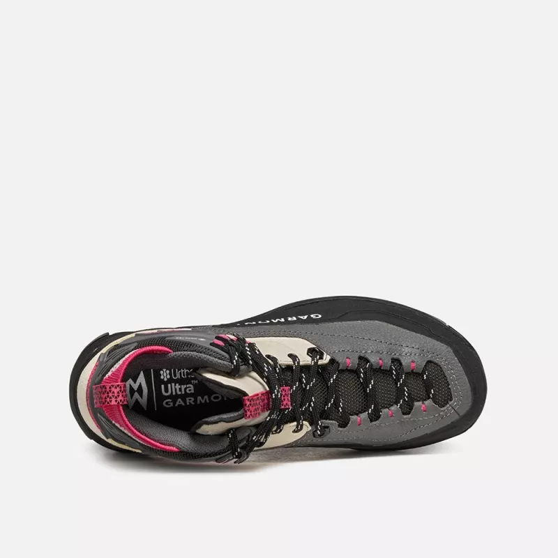 Garmont Akron Mid GTX dámske turistické topánky - sivá/malinová ružová (EU 38)