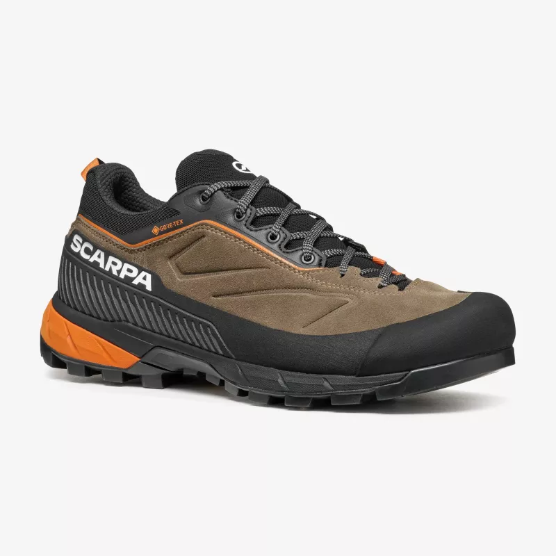 Scarpa Rapid XT GTX prístupové topánky - Caribou/Rust Orange - veľkosť 42,5