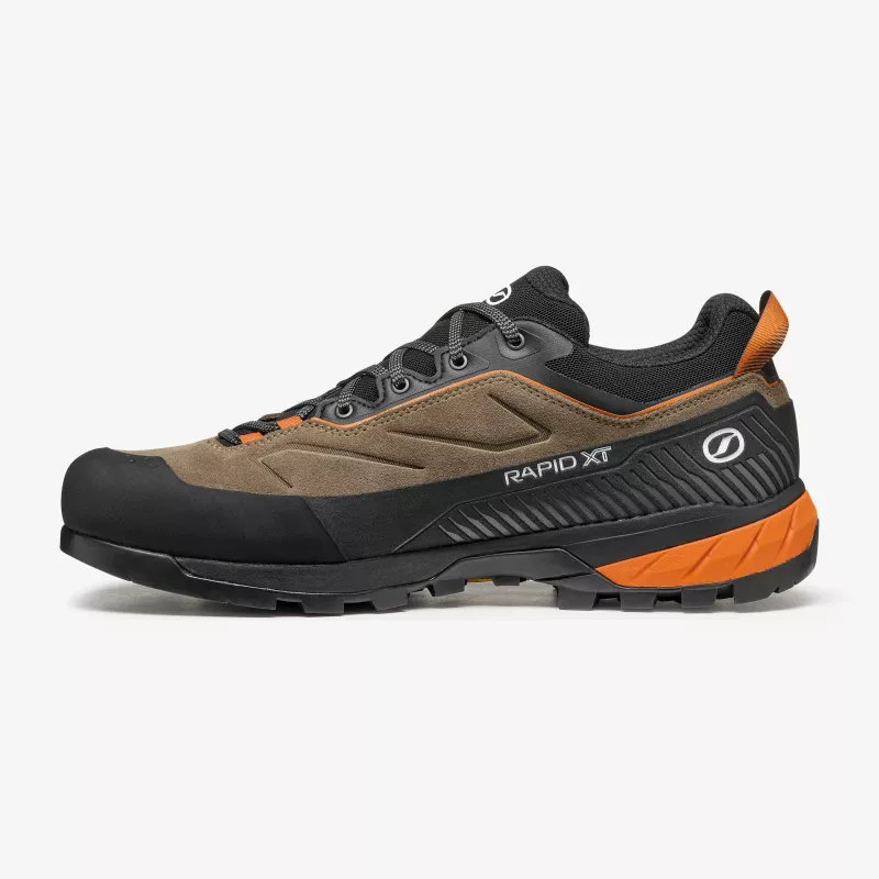 Scarpa Rapid XT GTX prístupové topánky - Caribou/Rust Orange - veľkosť 42,5