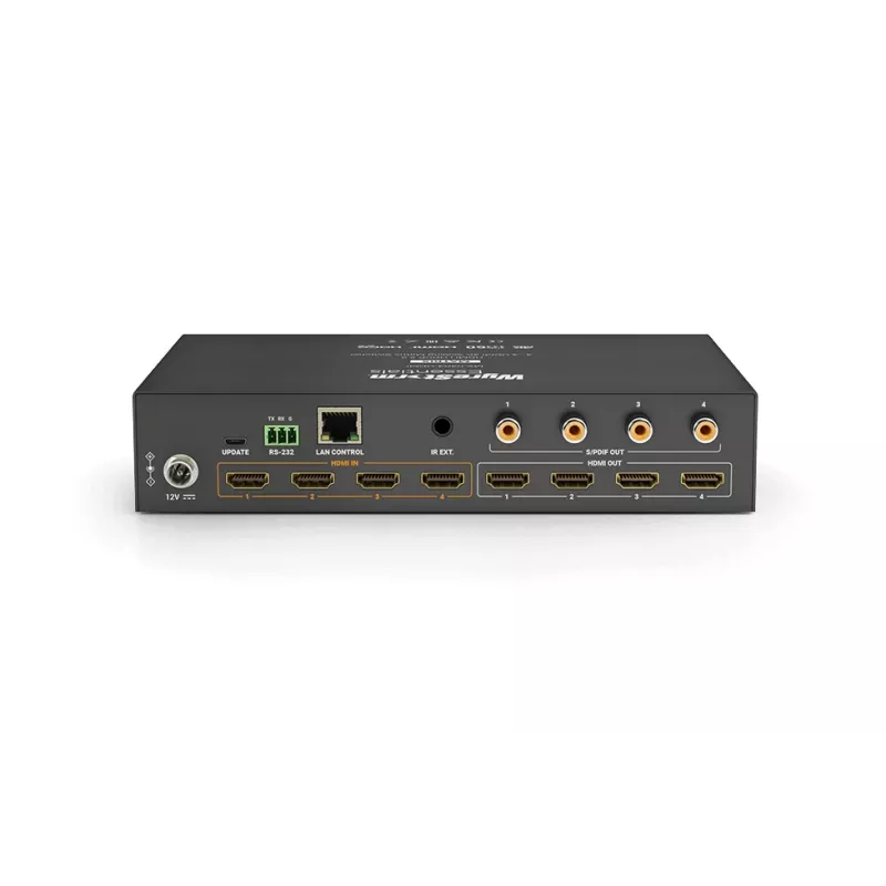 Wyrestorm 4x4 4K HDMI matrix switcher so škálovateľnými výstupmi