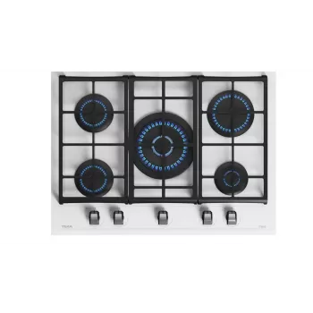 TEKA GZC 75330 XBC WH plynová varná doska, 5 horákov, biela, 75 cm