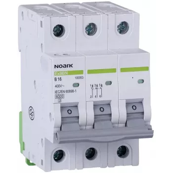 Noark EX9BN 3P C25 miniatúrny istič 25A 6kA charakteristika C