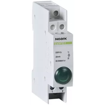 NOARK Ex9PD1g zelená LED signálka 230V AC/DC 22mm montáž IP65