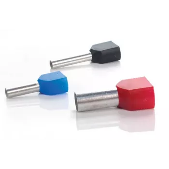 TRYTYT DUID-2x16,0-14NB Izolovaná dvojitá káblová koncovka 2x16mm² modrá (50 ks)