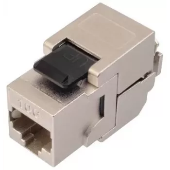 Solarix Cat.6A STP RJ45 Keystone Jack bez nástrojov čierny SXKJ-10G-STP-BK-SA