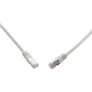 SOLARIX CAT.6A S/FTP Ethernet patch kábel 0,5m sivý