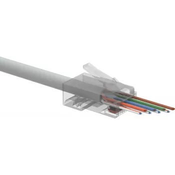 SOLARIX RJ45 Cat.5e UTP Pass-Through konektor SXRJ45-5E-UTP-EASY (100 ks)