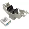 Solarix Cat.6A STP RJ45 Keystone Jack bez nástrojov SXKJ-10G-STP-RAL-SA