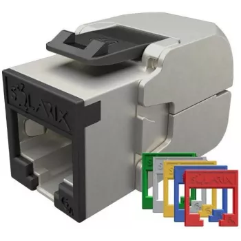 Solarix Cat.6A STP RJ45 Keystone Jack bez nástrojov SXKJ-10G-STP-RAL-SA