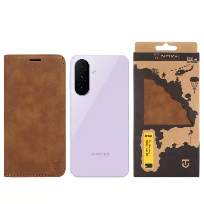Tactical obal na knihu Xproof Galaxy A27 5G Mud Brown