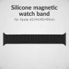 Mobilize silikónový remienok - magnetický - pre Apple 42/44/45/49mm - čierny