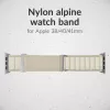 Mobilize nylonový remienok na hodinky - Alpine - titánový konektor - pre Apple 38/40/41mm - Starlight