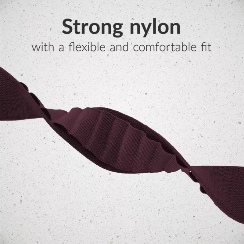 Mobilize nylonový remienok na hodinky - Alpine - titánový konektor - pre Apple 38/40/41mm - Bordeaux