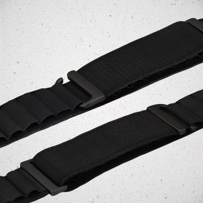 Mobilize nylonový remienok na hodinky - Alpine - čierny konektor - pre Apple 38/40/41mm - čierny