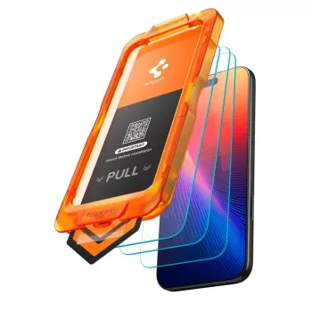 Spigen Glas.tR AlignMaster Slim balenie 3 ks ochranná fólia displeja z tvrdeného skla pre Apple iPhone 17