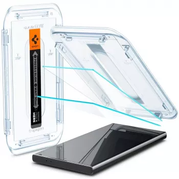 Spigen Glas.tR EZ Fit tvrdené sklo ochranná fólia displeja pre Samsung Galaxy S24 Ultra - balenie 2 ks