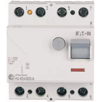 EATON HNC-40/4/003-A 40A 4P 30mA typ A RCCB prúdový chránič 6kA