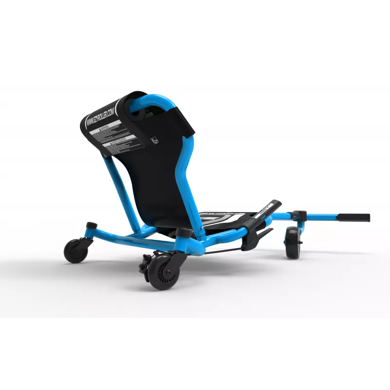 EzyRoller Spinner Pro X nohami poháňaný go-kart s 360° otáčaním, modrý, 10+ rokov