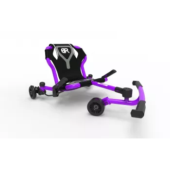 EzyRoller Drifter X nohami poháňaný drift go-kart pre deti 4-14 rokov fialový