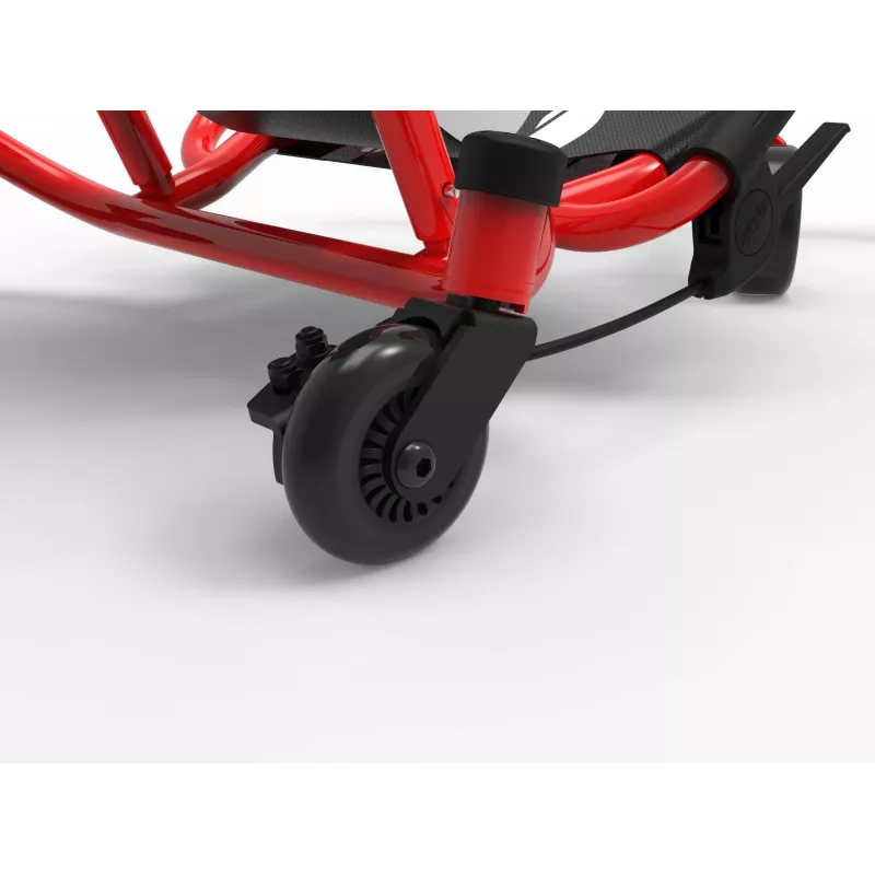 EzyRoller Spinner X jazdné go-kart - nohami poháňané s 360° otáčaním - červené