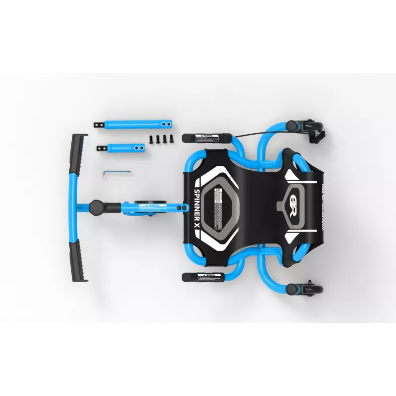 EzyRoller Spinner X modrý 360° Drift Ride-On hračka pre deti od 4-12 rokov