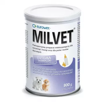 EUROWET Milvet mliečna náhrada pre psov a mačky - 800g
