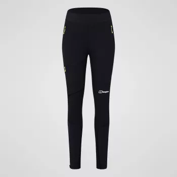 Berghaus MTN Guide Alpine Legging dámske softshell legíny - čierna, veľkosť L