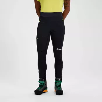 Berghaus MTN Guide Alpine Legging dámske softshell legíny - čierna, veľkosť L