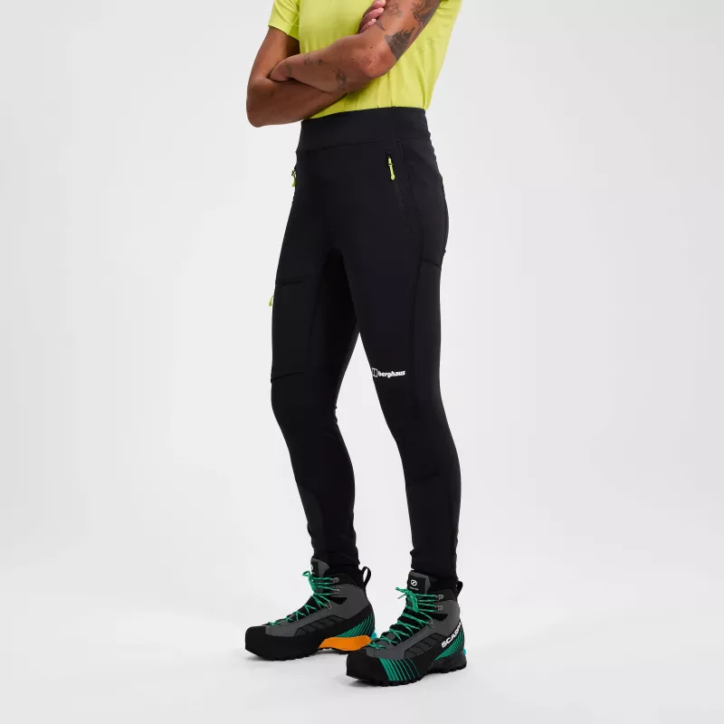 Berghaus MTN Guide Alpine Legging dámske softshell legíny - čierna, veľkosť L