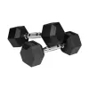 REBEL ACTIVE gumou potiahnuté liatinové jednoručky 2x5 kg