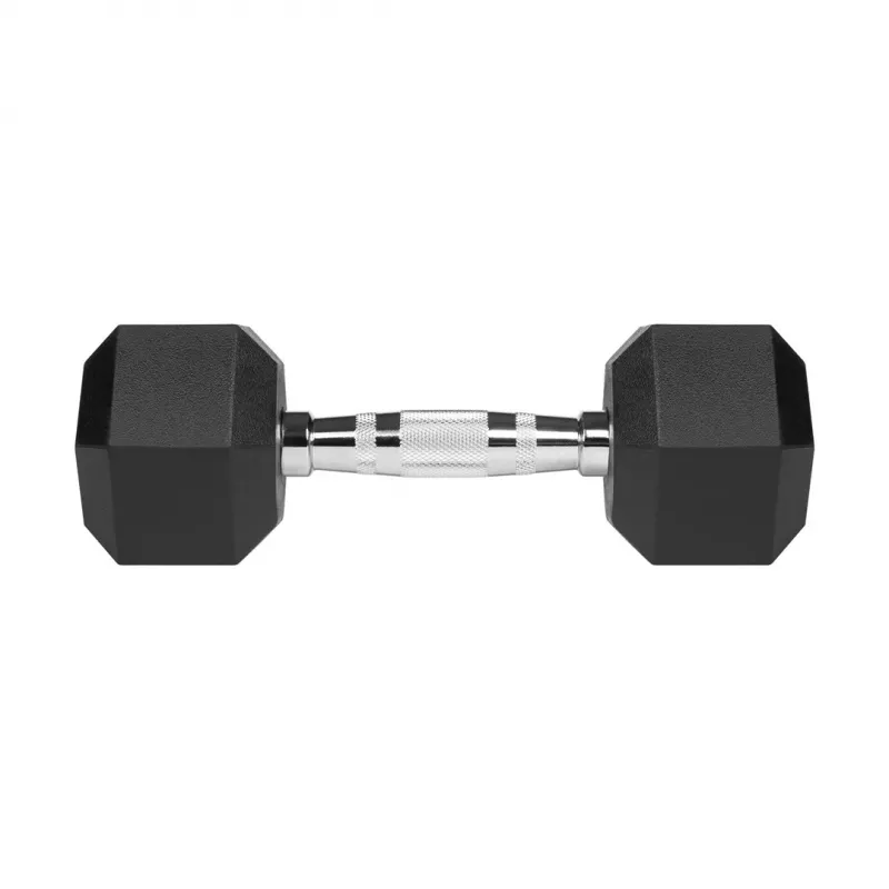 REBEL ACTIVE gumou potiahnuté liatinové jednoručky 2x5 kg