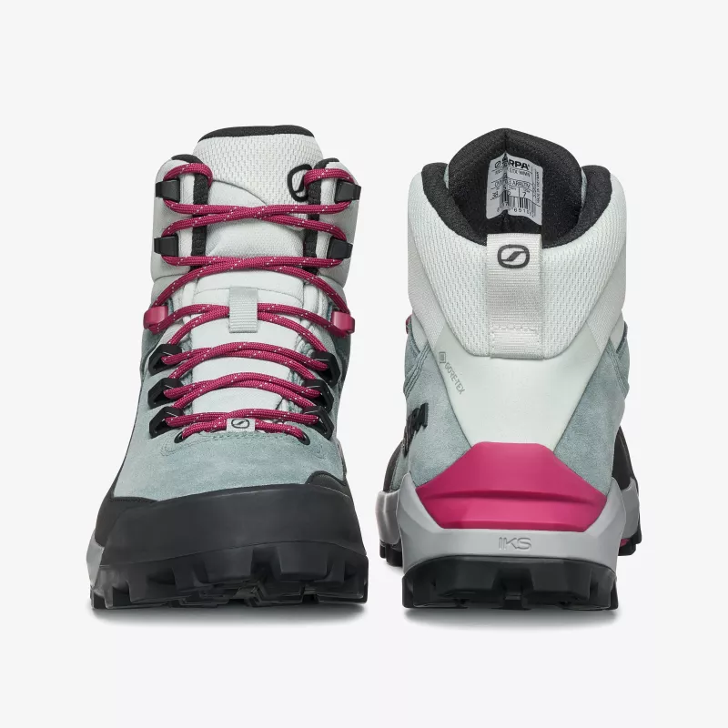 Scarpa Mustang TRK GTX Dámske čižmy, Ihličnatá zelená/Malinová, veľkosť 39