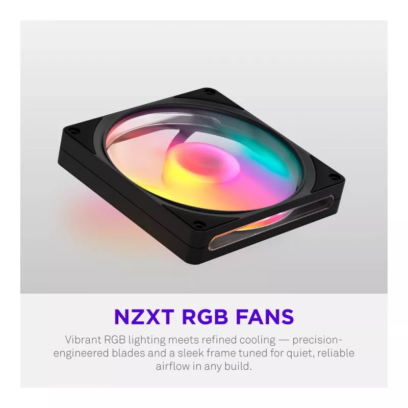 NZXT F140 RGB 140mm čierny ventilátor