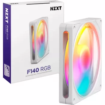 NZXT F140 RGB White 140mm PWM ventilátor s adresovateľným RGB