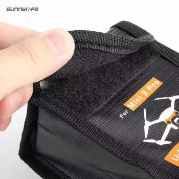 SUNNYLIFE taška na batérie pre DJI Mini 3 Pro / Mini 4 Pro - pre 3 Li-Po batérie (čierna)