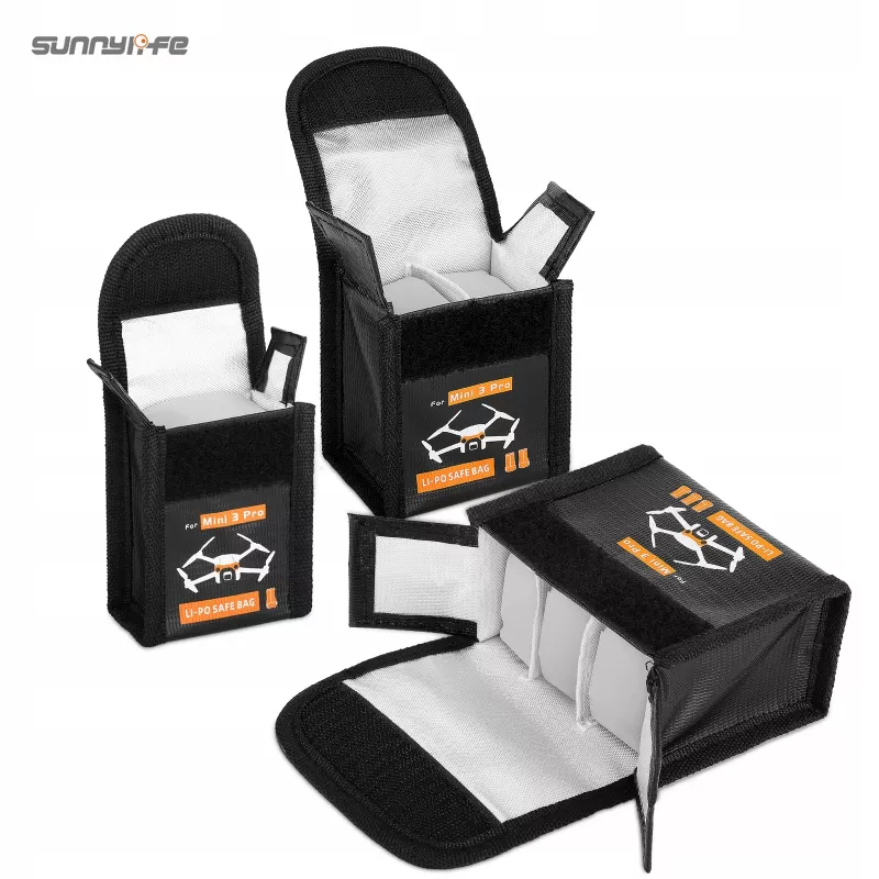 SUNNYLIFE taška na batérie pre DJI Mini 3 Pro / Mini 4 Pro - pre 3 Li-Po batérie (čierna)