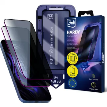 3MK PROTECTION Apple iPhone 14 Pro - 3mk Hardy Privzone 9H tvrdené sklo ochranná fólia displeja s ochranou súkromia
