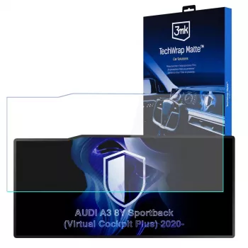 3MK PROTECTION AUDI A3 8Y Sportback (Virtual Cockpit Plus) 2020- - 3mk TechWrap matná ochranná fólia centrálneho displeja