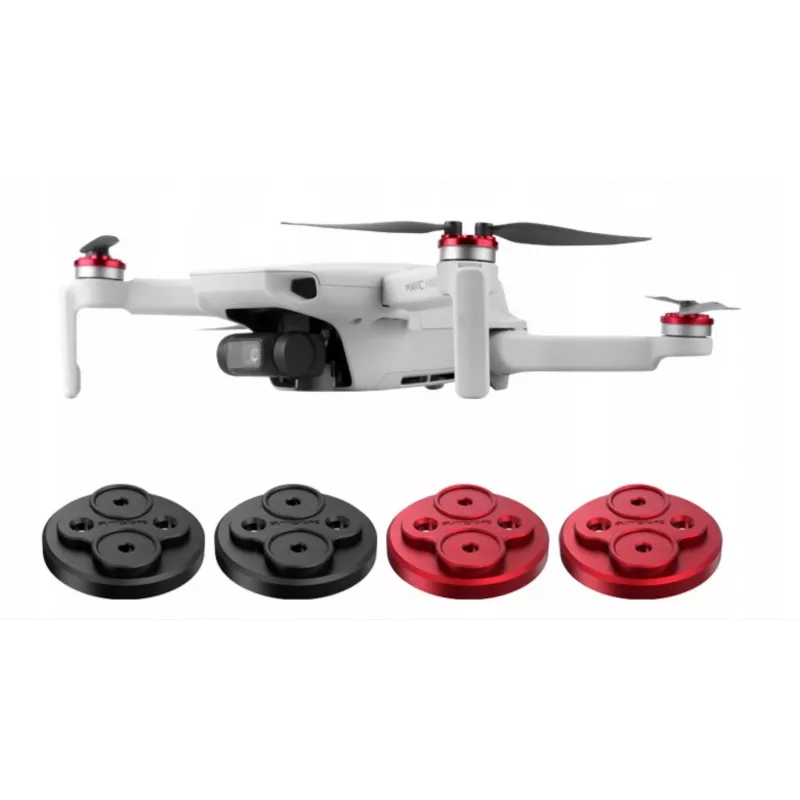 SUNNYLIFE kryty ochrany motorov pre DJI Mavic Mini 2 / Mini SE (balenie 4 ks) - čierna
